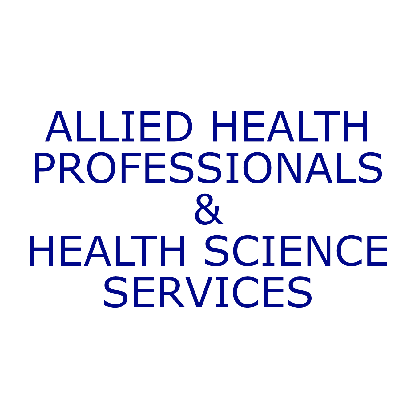 Allied Health Professionals and Heath Science Service Logo